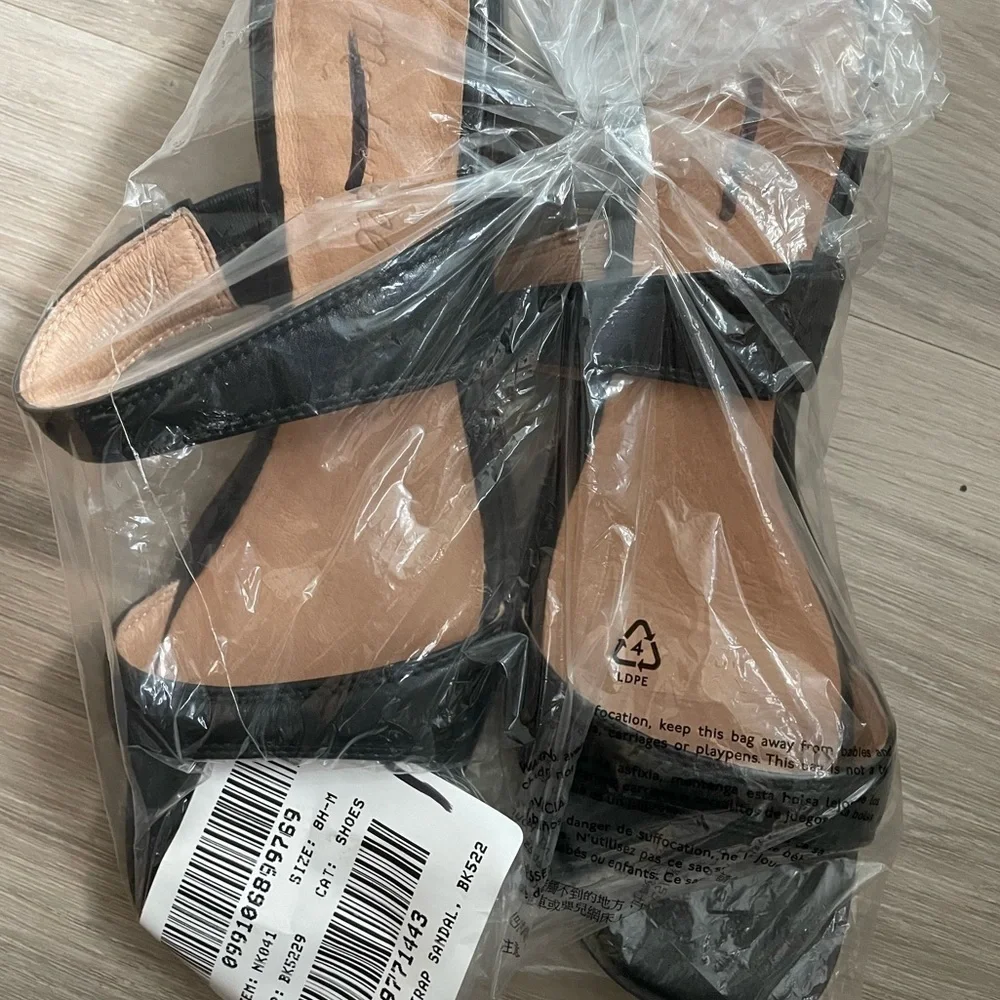 NEW Madewell The Saige Double-Strap Sandal in Leather NK041